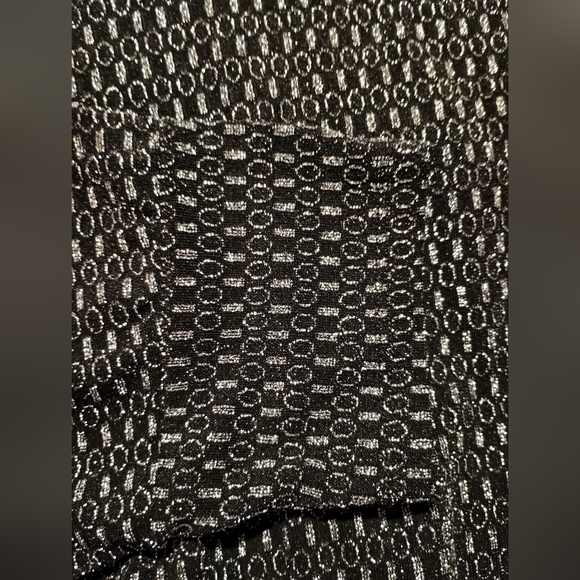 Alfanin Women's Black and White Metallic Top - Picture 6 of 7